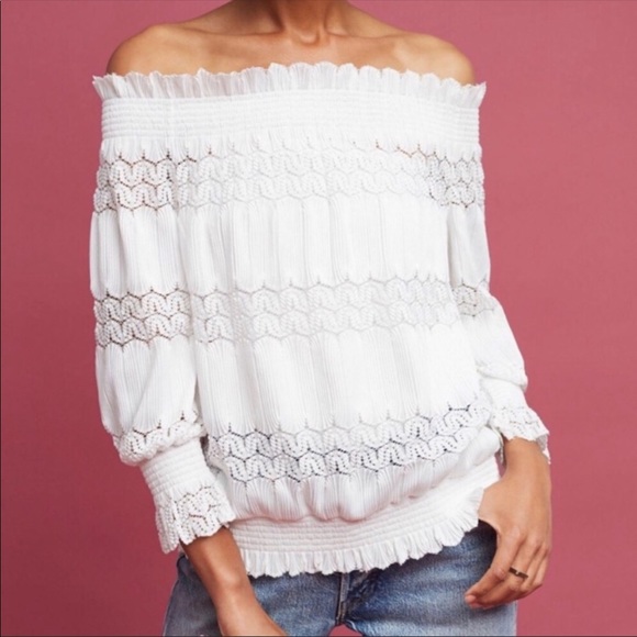 Anthropologie Tops - Anthropologie Deletta Riley Off the Shoulder Top